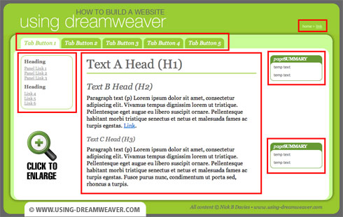 Create editable regions