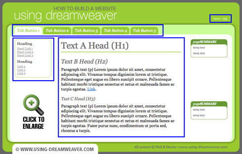 Create editable regions