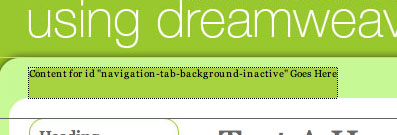 Create navigation tabs