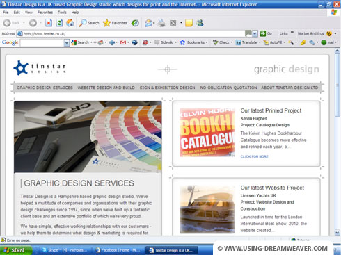 Windows XP at 1024 x 768 screen resolution