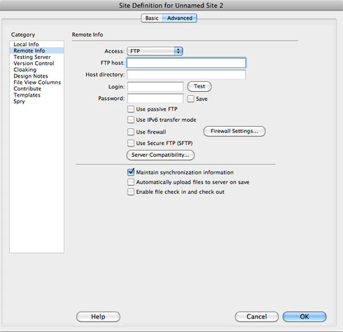 Setting up a remote server