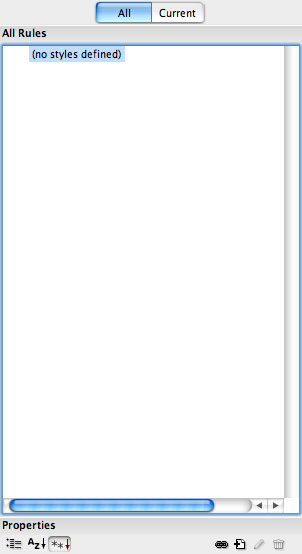 CSS Style Sheet Panel
