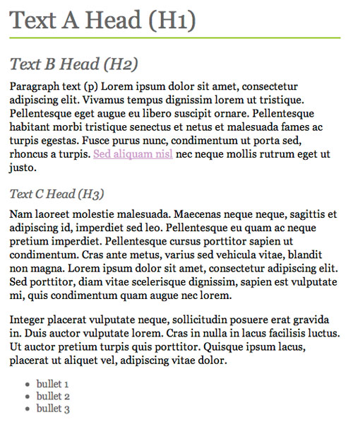 Style the Headings in CSS